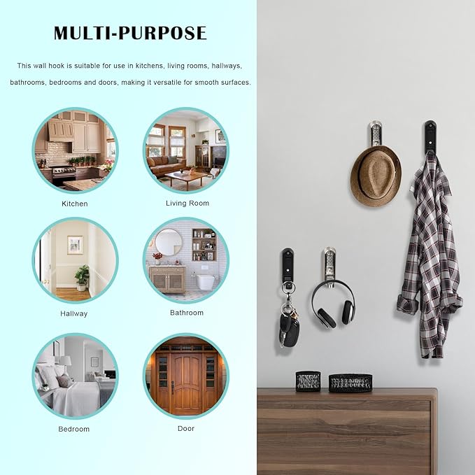 4 PCS Foldable Heavy Duty Alloyed Wall Hooks for Hanging Coats and Hangers, Sturdy Coat Hooks for Wall, Drawer Handle, Cabinet Handle Compatible with Adhesive Glue No Drill Design (White)